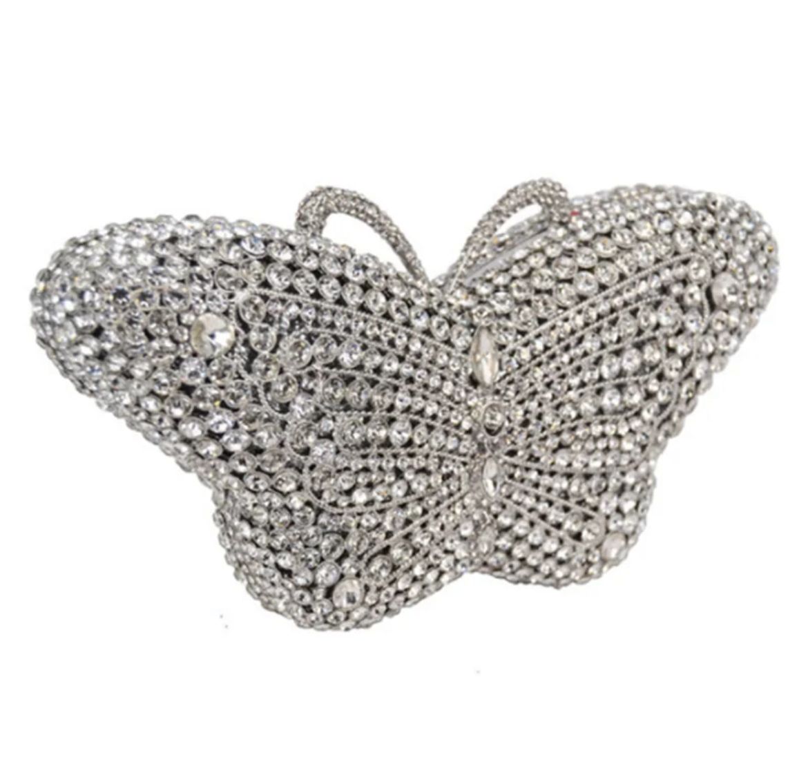Clutch Prata borboleta