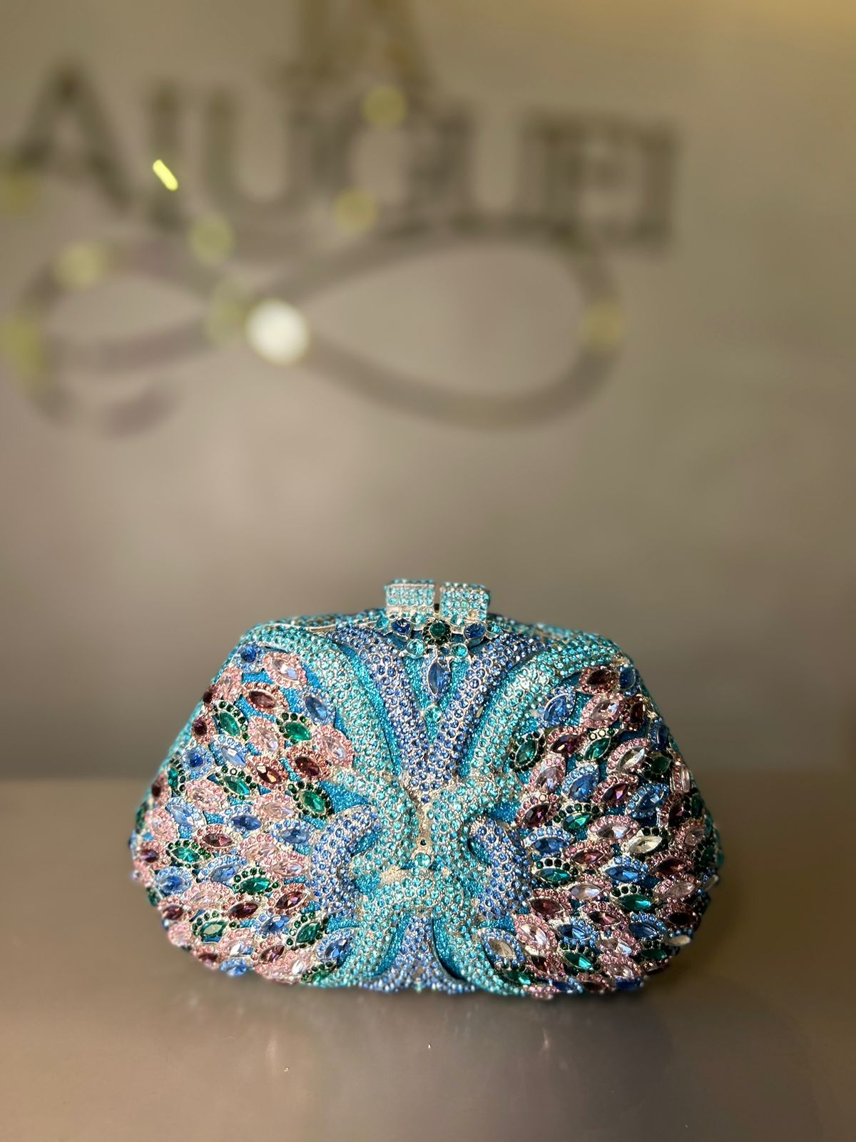Clutch Glamurosa turquesa