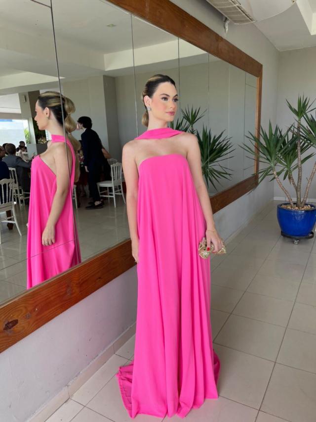 Vestido Pink kafta 