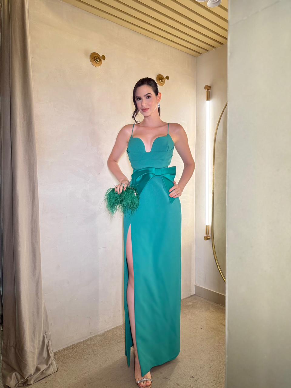 Vestido Verde Vitor Zerbinato