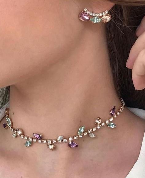Jóia Multicores chocker