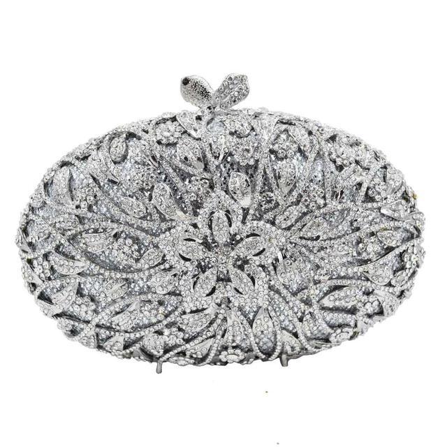 Clutch Prata oval Marina