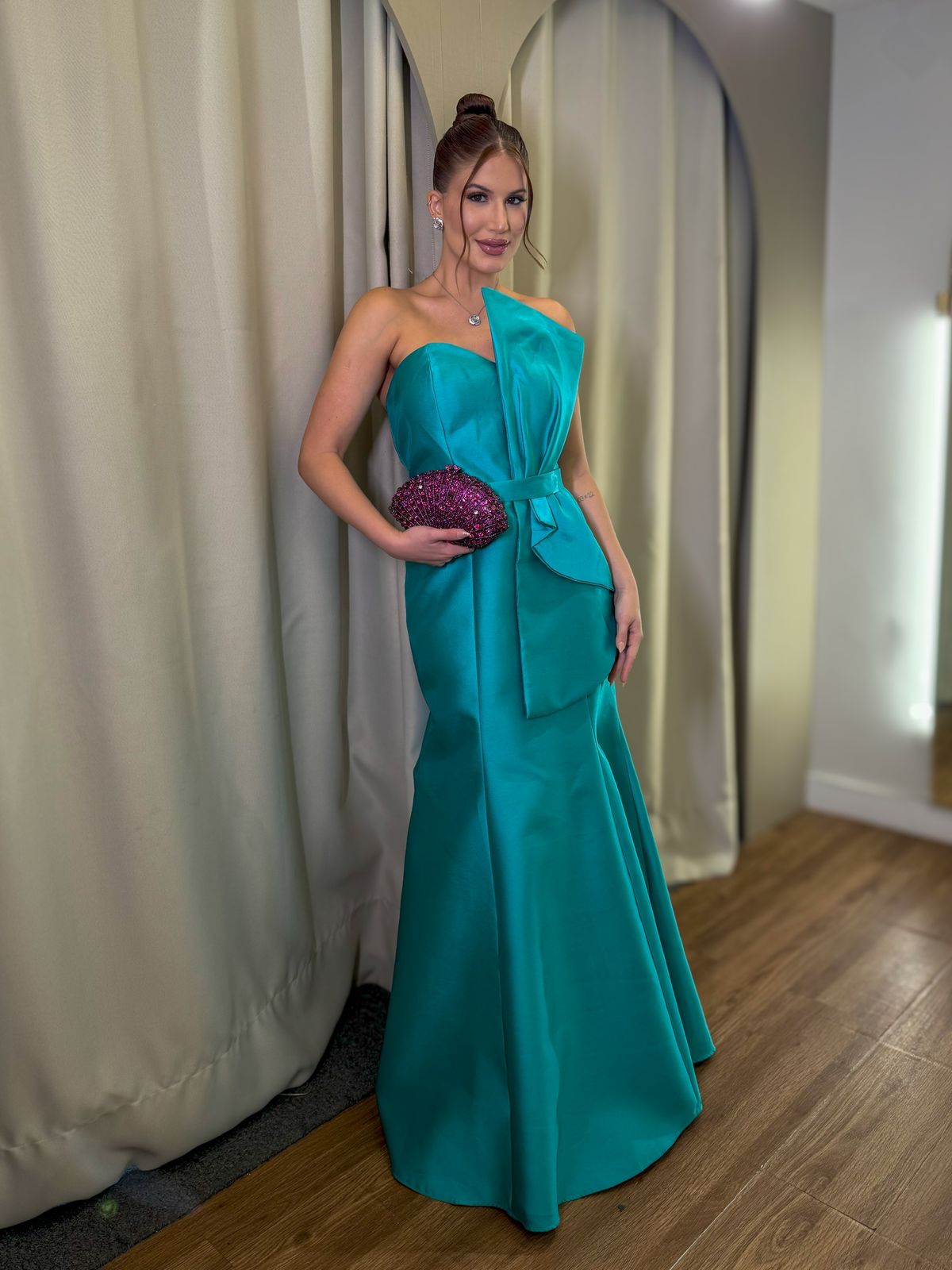 Vestido Tifanny estruturado sereia