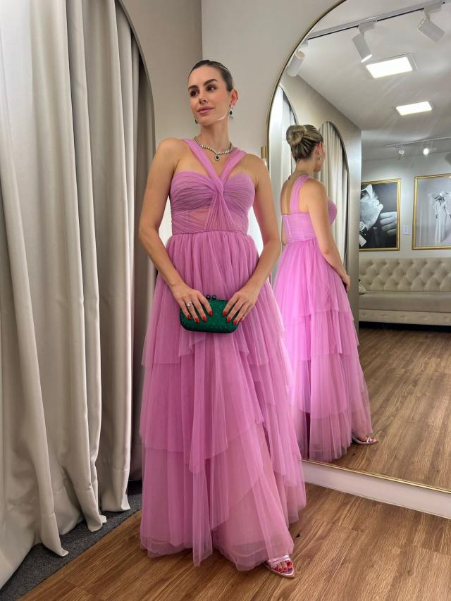 Vestido Lavanda de tule Patricia Bonaldi